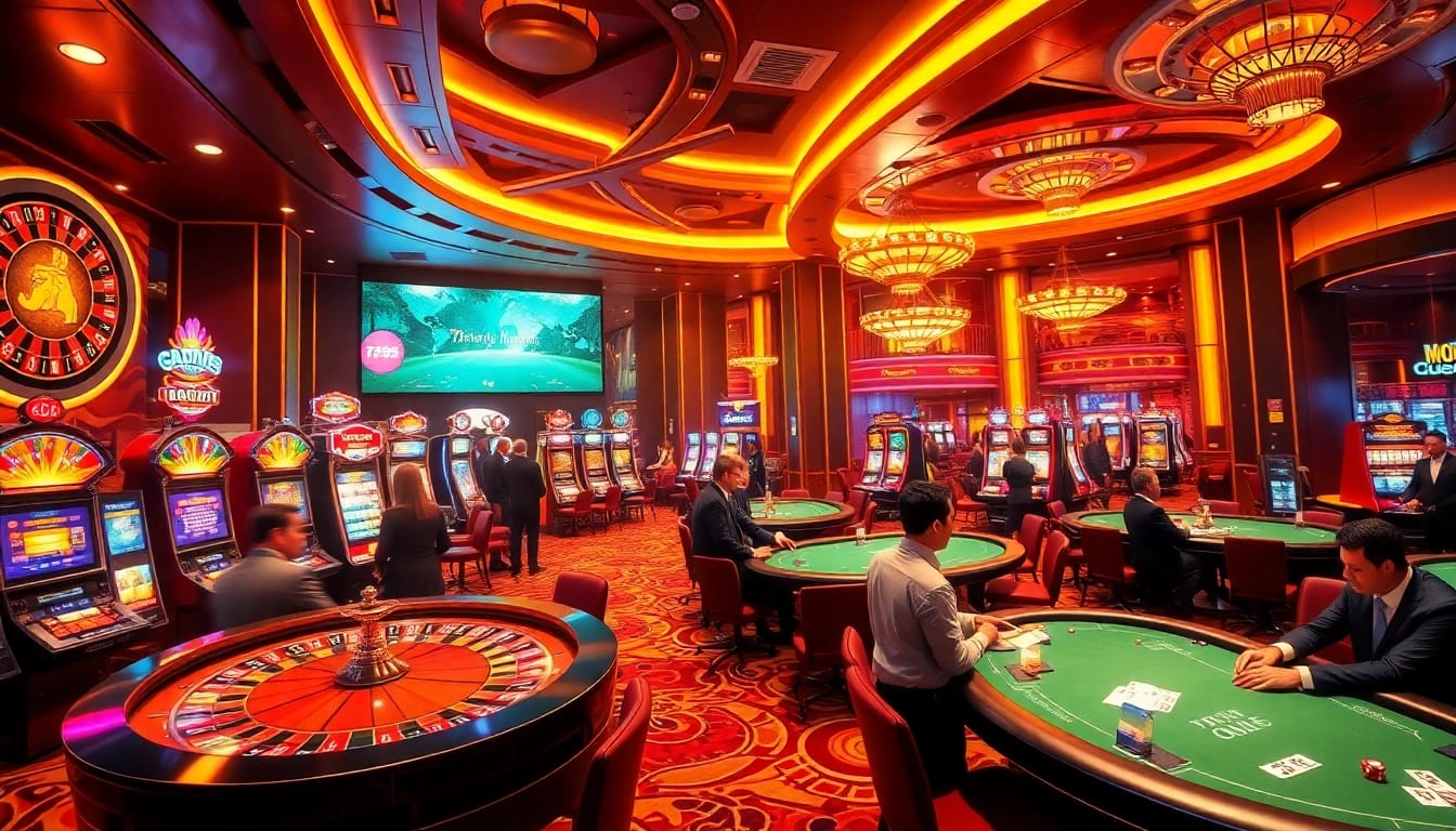 Experience the excitement of games at 789bet.one with lively casino tables and players enjoying their bets.