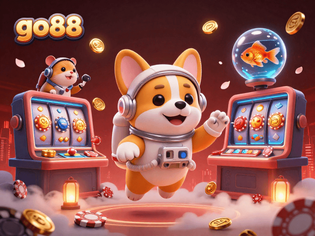 Engage with go88’s thrilling space casino adventure featuring fun characters and vibrant slot elements.