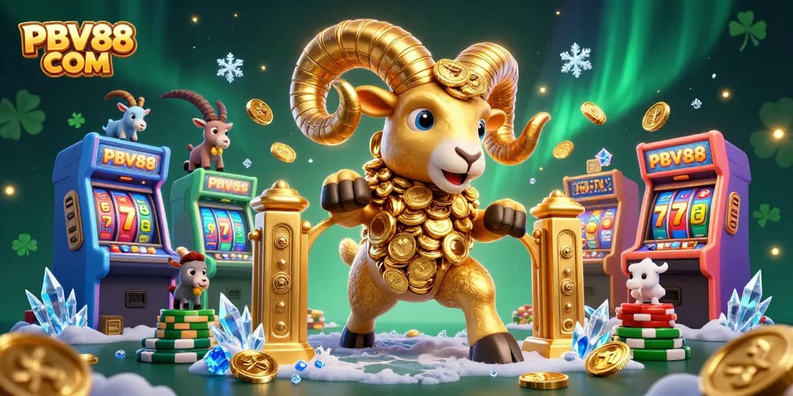 Experience thrilling wins at PBV88 COM with vibrant casino-themed 3D illustration showcasing games and excitement.