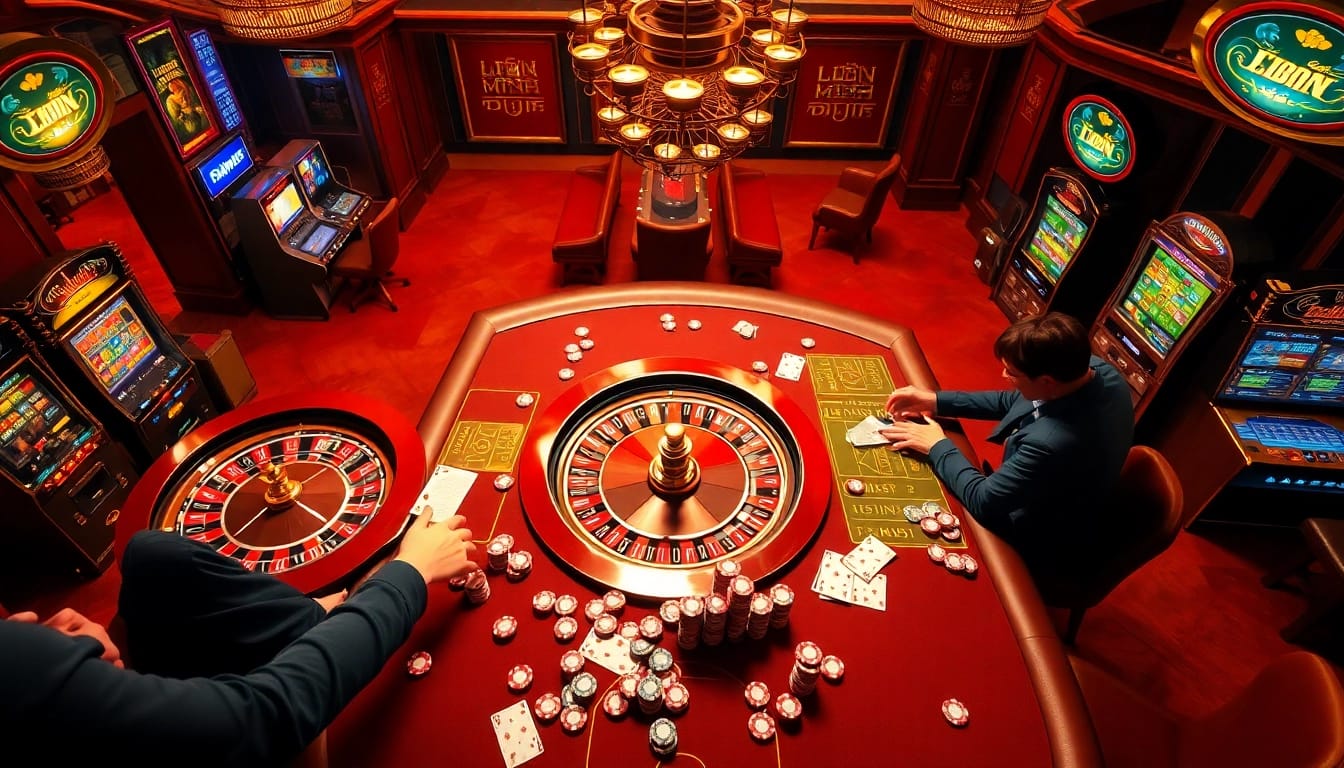 Experience vibrant gameplay action with Liên minh okwin at the lavish casino.