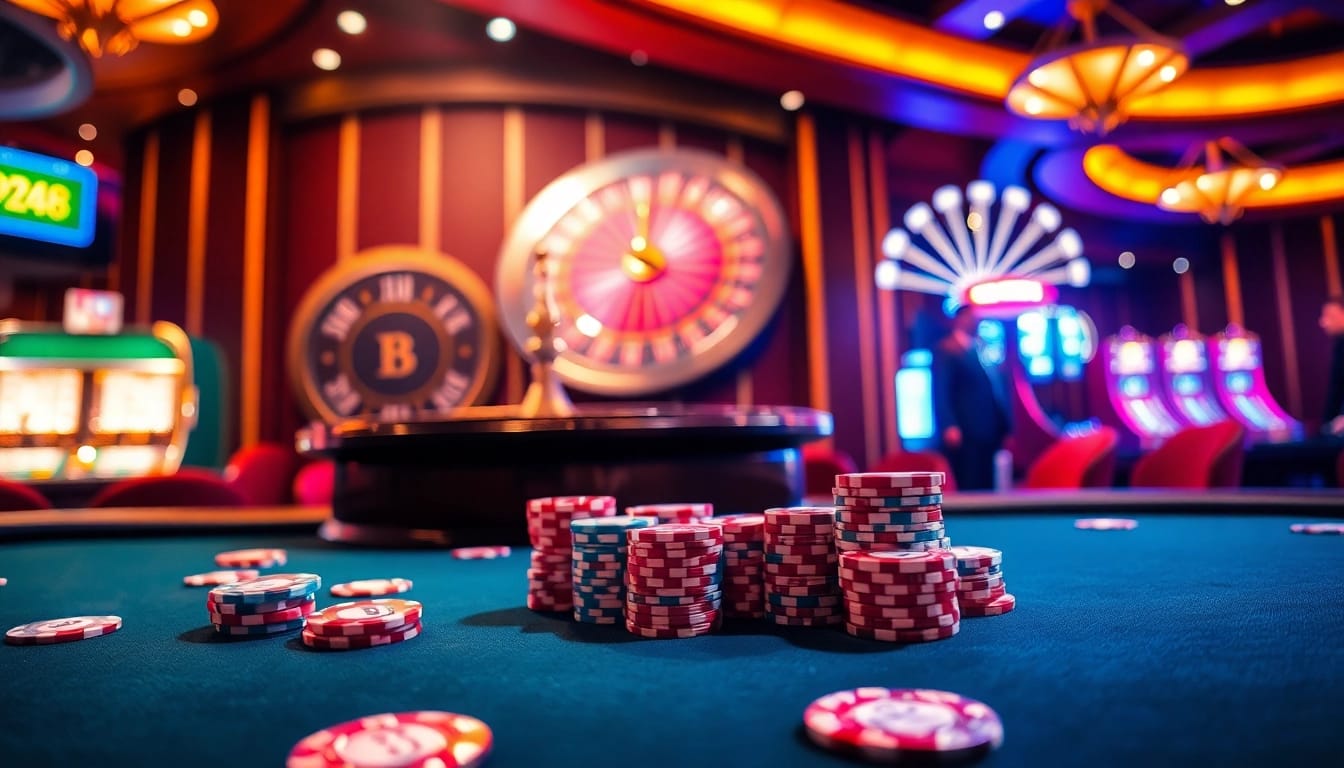 Experience the excitement at open88's luxurious casino with engaging poker and roulette.