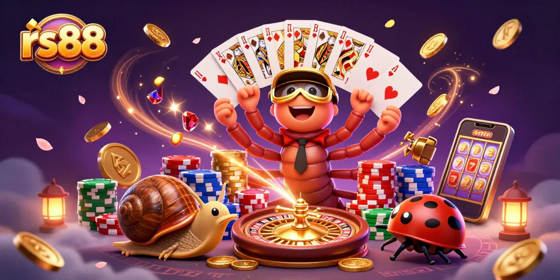 Experience thrilling gameplay with RS88, as a millipede dealer manages an exciting casino scene.