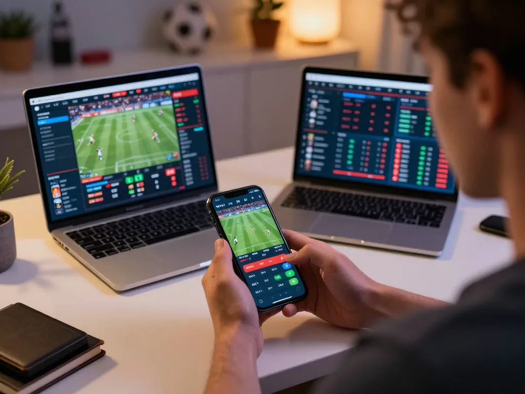 Mobile sports betting experience on sunwins app, showcasing dynamic odds and betting excitement.
