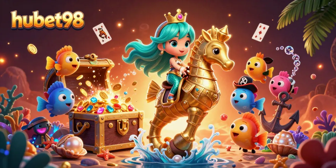 Experience thrilling wins at hubet98 with a vibrant 3D casino scene showcasing gaming excitement.