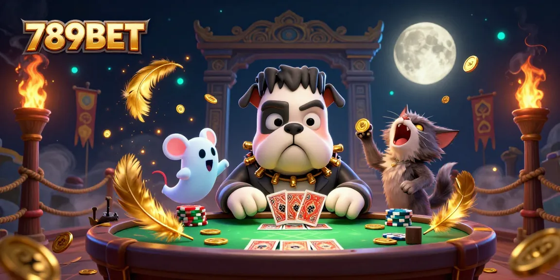 Experience thrilling games at 789BET with captivating characters and vibrant casino elements in action.