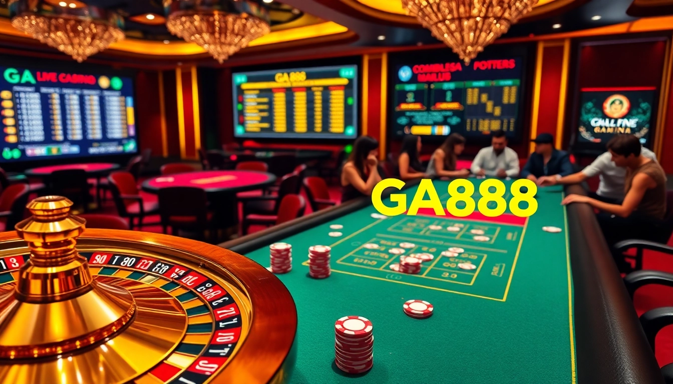 Experience the thrill of gambling at GA888 with captivating casino visuals.