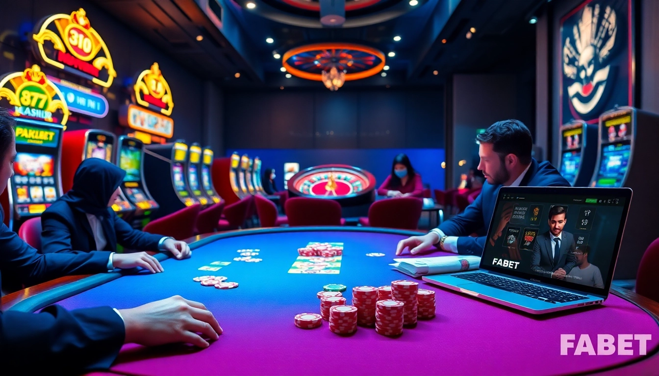 Experience the excitement of https://fabet3.com/ with high-stakes poker players and vibrant casino visuals.
