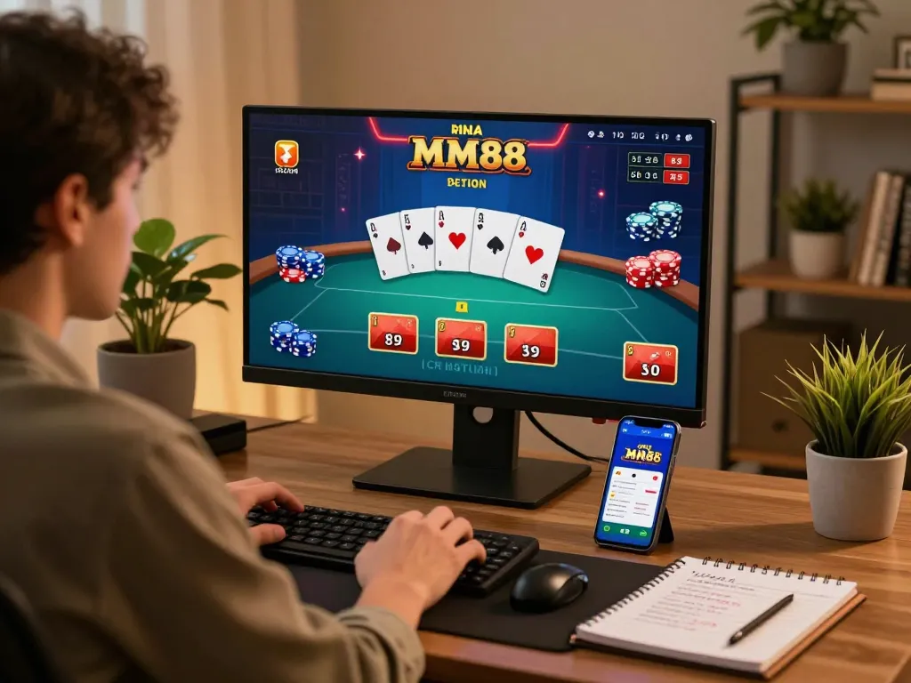 Engage with thrill on https://mm88.reisen/ through a professional online gaming setup featuring dynamic poker gameplay.