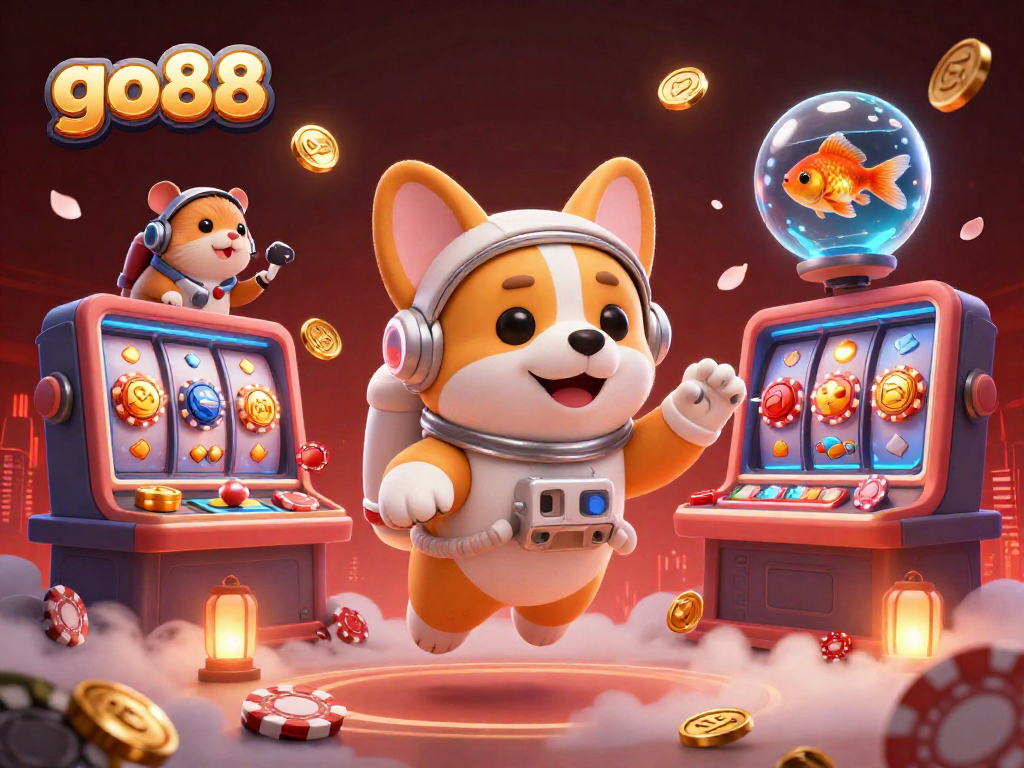 Engage with go88’s thrilling space casino adventure featuring fun characters and vibrant slot elements.