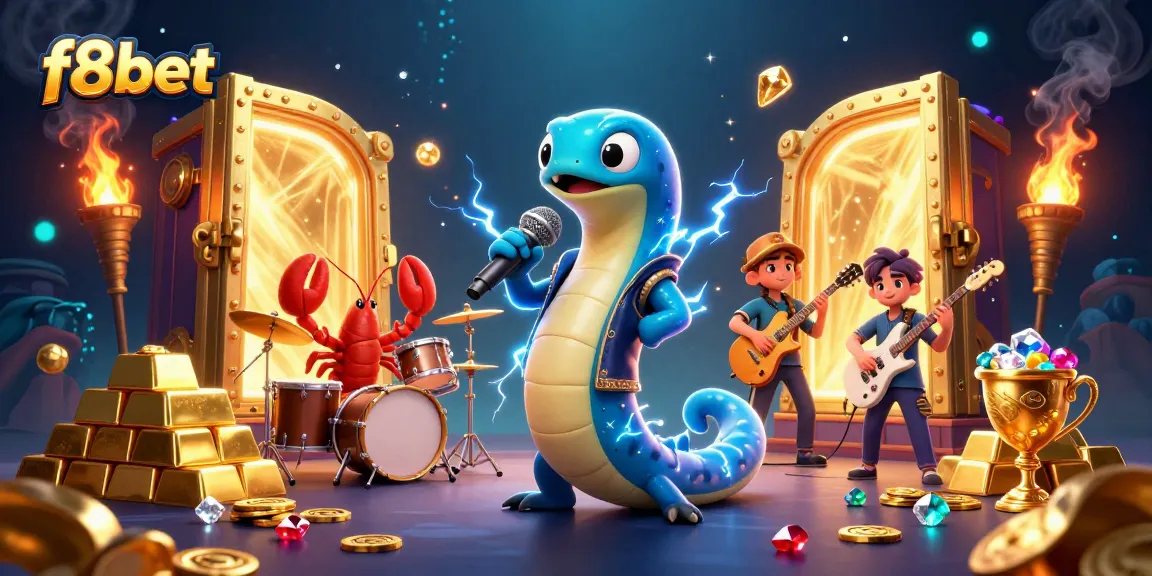 Experience exciting gameplay at f8bet with a lively underwater casino scene featuring vibrant characters.