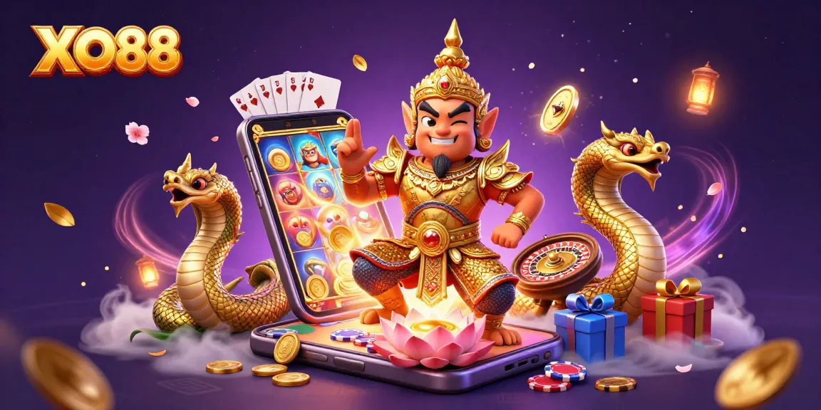 Experience vibrant gambling action at XO88 with colorful slot games and dazzling prizes.