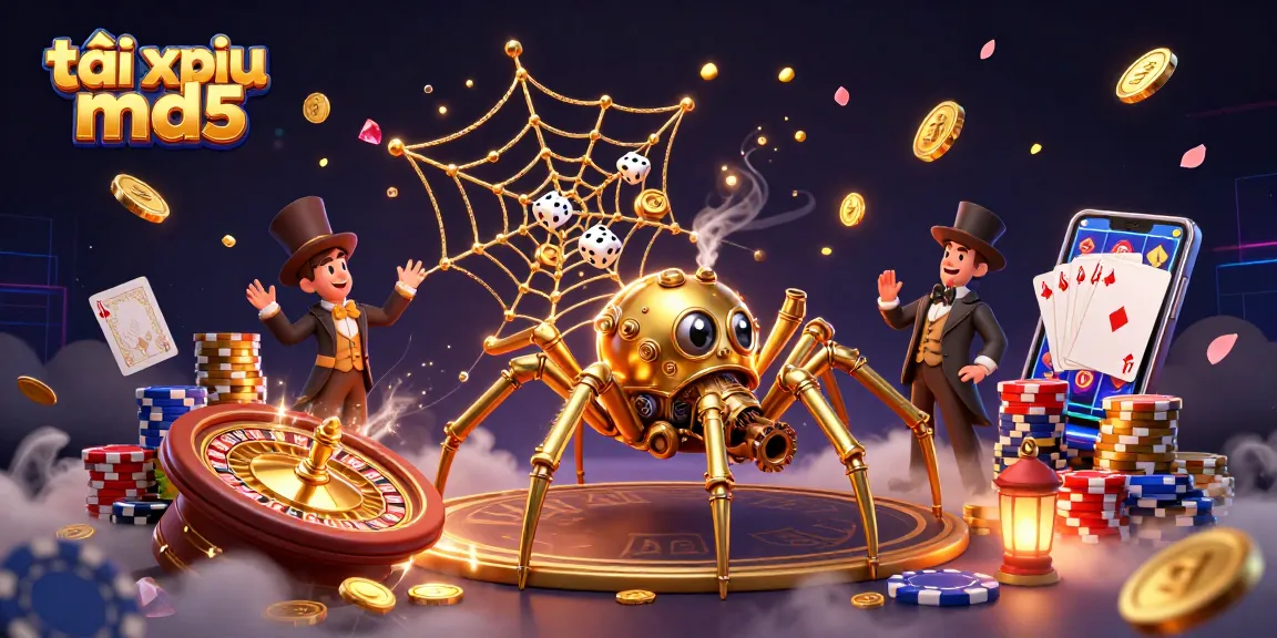 Experience thrilling moments with tài xỉu md5 as the unique steampunk spider weaves its web of chance.