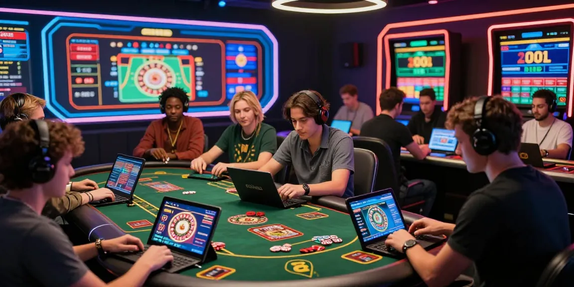 Engaged players enjoying online games at https://hello88ke.com/ in a lively casino digital environment.