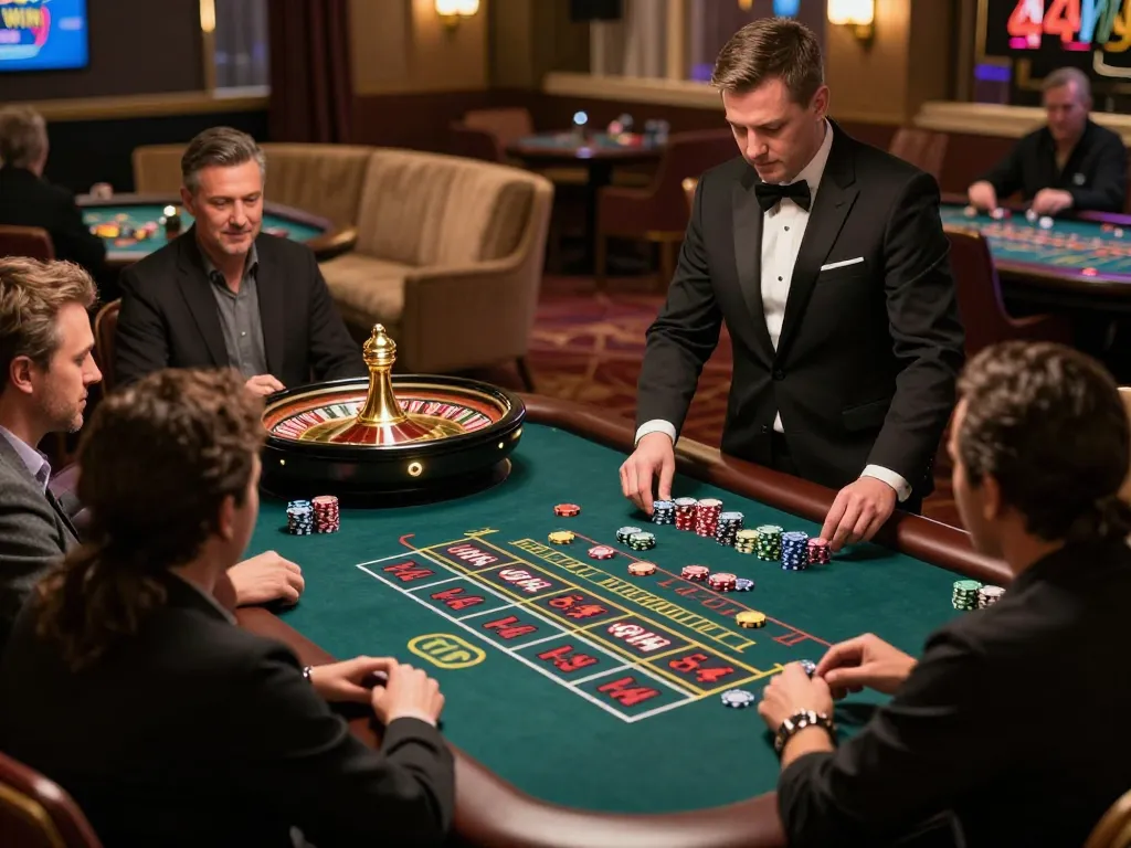 Experience live dealer excitement at 4444 WIN with thrilling roulette action, showcasing strategic gameplay.