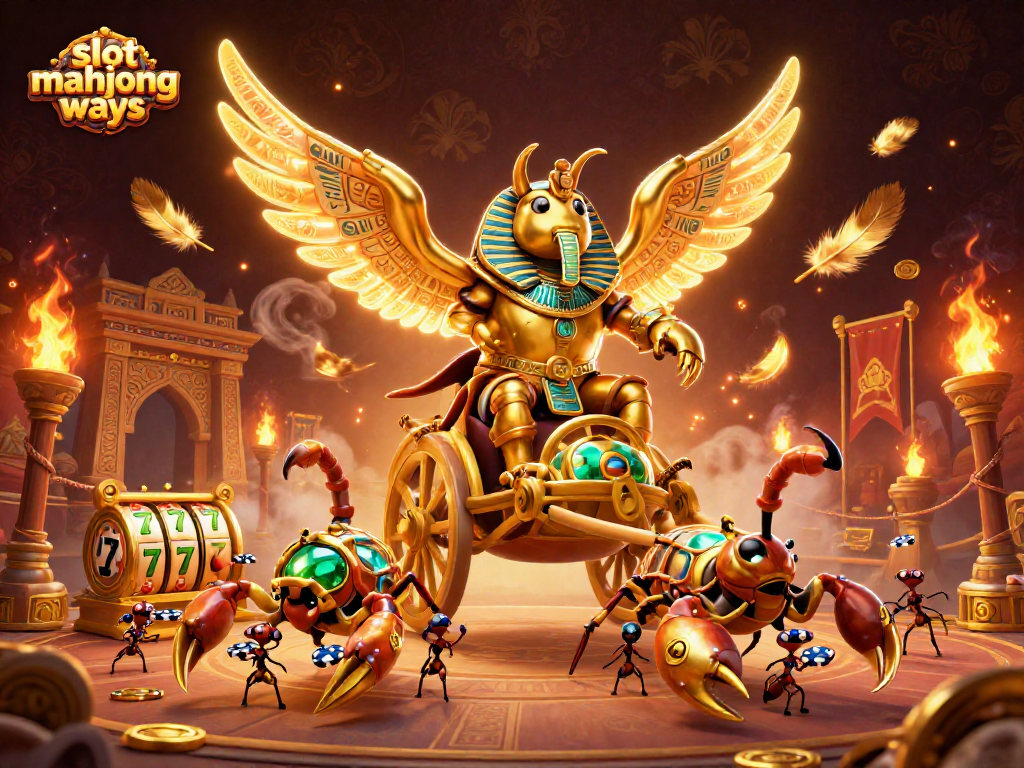 Experience the thrilling slot mahjong ways action with gold coins and winning reels in a dynamic casino setting.