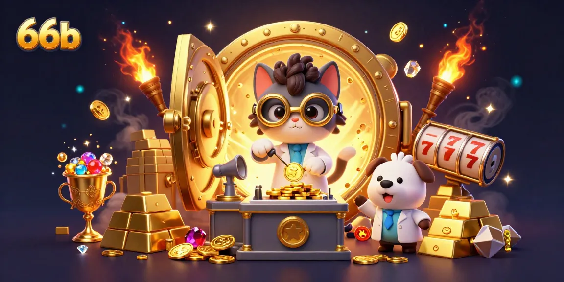 Engage with 66b's thrilling slot experience featuring unique characters and vibrant treasures.