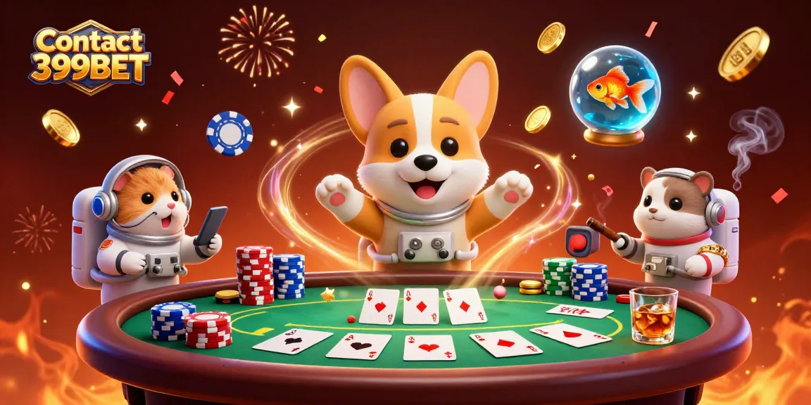 Engage with Contact 399BET for immediate support in an ultra-detailed casino scene.
