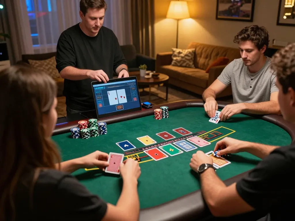 Players enjoying blackjack at u888 online casino with engaging dealers and warm atmosphere