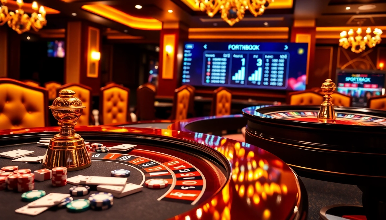 Experience the thrill of betting at l444 with vibrant casino tables and exciting games.