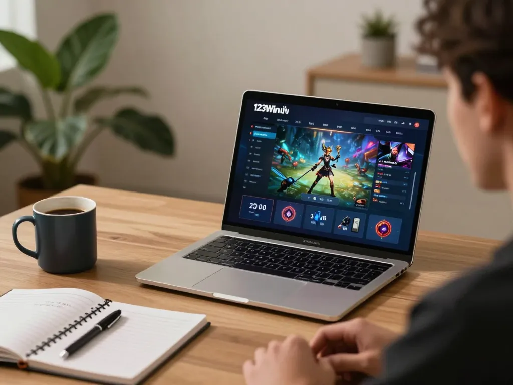 Engage in 123Win đăng ký as you enjoy online gaming in a cozy home environment