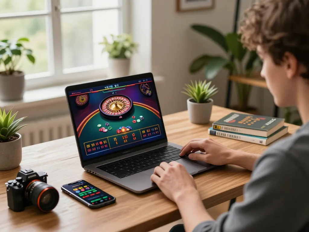 Engaging gameplay on jun88 com a vibrant online casino setup with a live dealer.