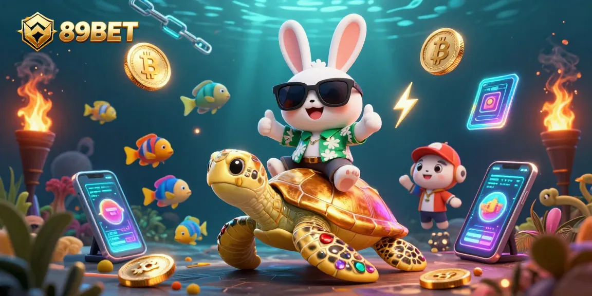 Experience exhilarating gaming adventures with 89BET in an engaging underwater scene filled with vibrant elements.