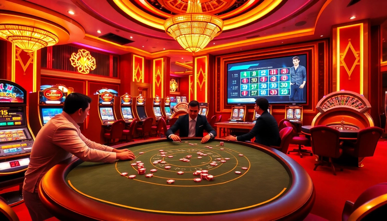 Experience a thrilling online gambling scene at xx88 with vibrant casino elements and professional gameplay.