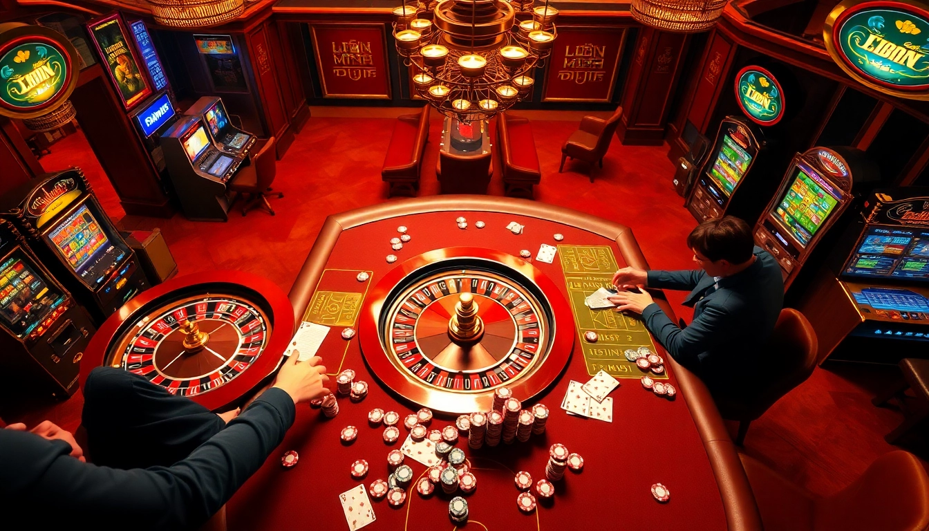 Experience vibrant gameplay action with Liên minh okwin at the lavish casino.