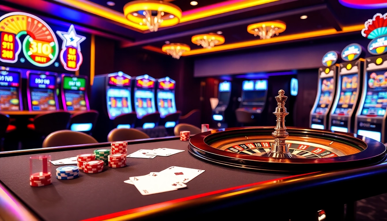 Experience the thrill of 68 game bài at this luxurious casino table, brimming with excitement and colorful chips.