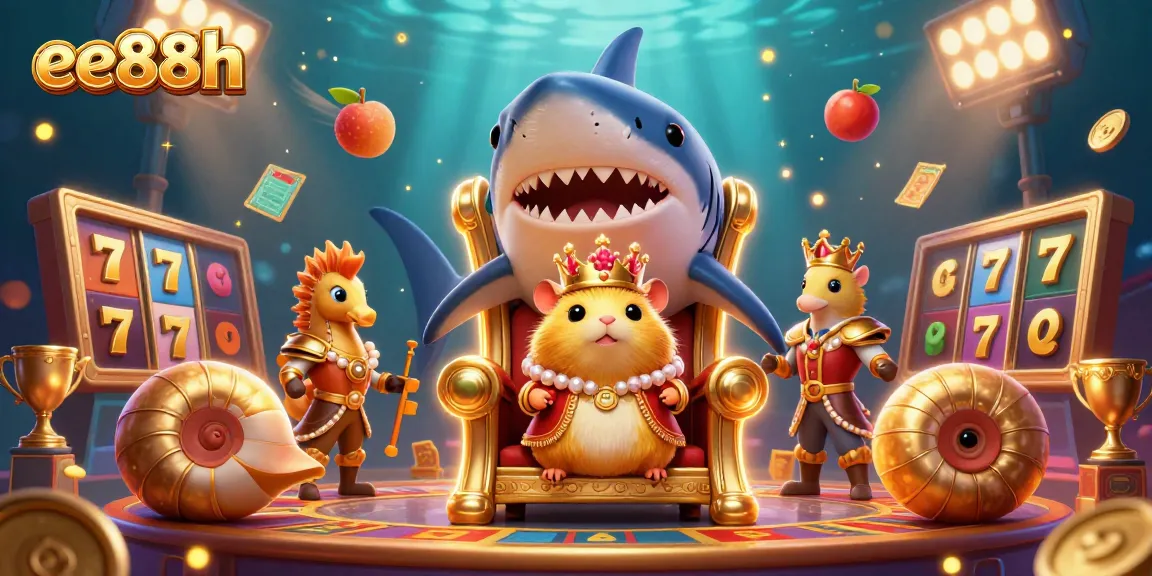 Engage with exciting slots gameplay at ee88h with golden hamster king and thrilling jackpot action.