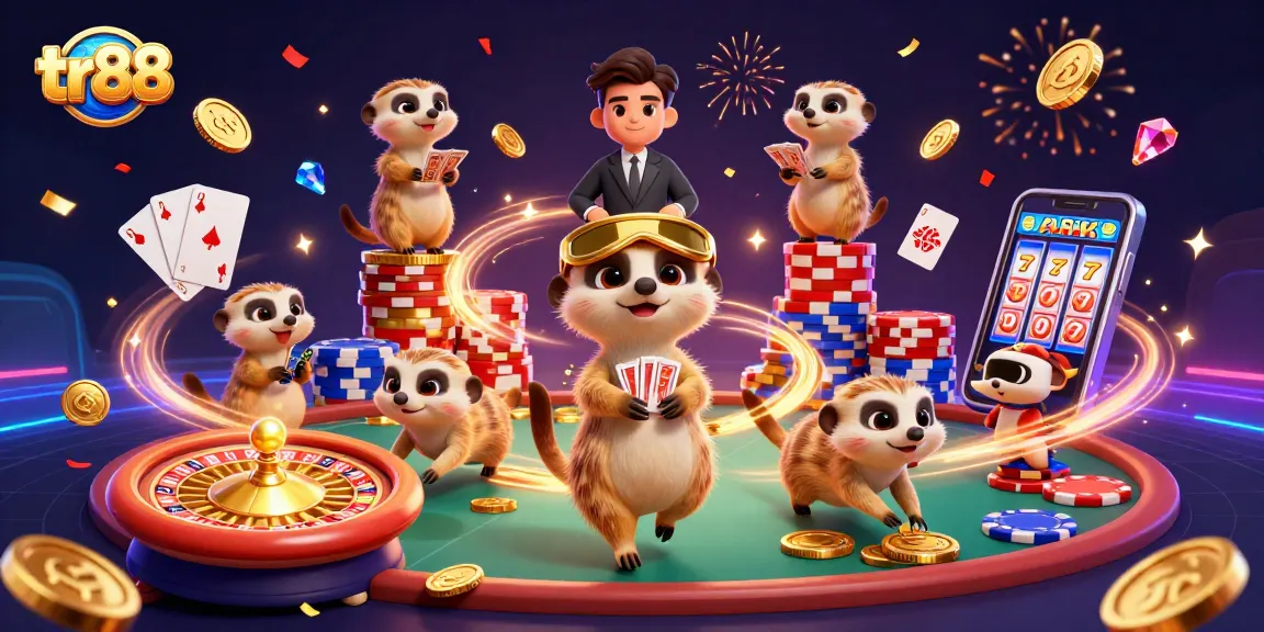 Join the excitement at TR88 as meerkats run a casino operation, showcasing thrilling gambling action!