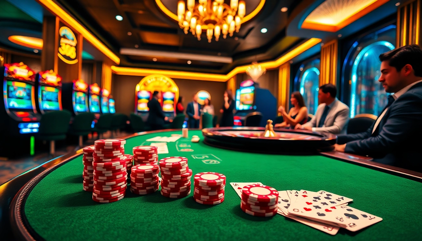 Engage in high-stakes poker at https://xx88.moe/, where colorful chips and playing cards create an electrifying atmosphere.