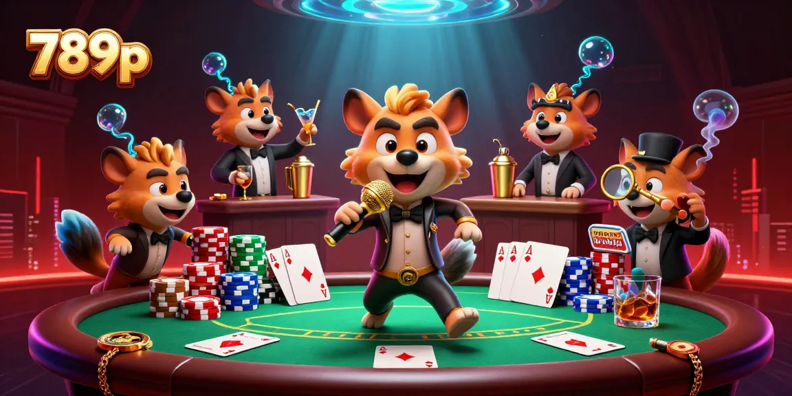 Join the fun at 789p casino with lively hyenas and thrilling poker action.