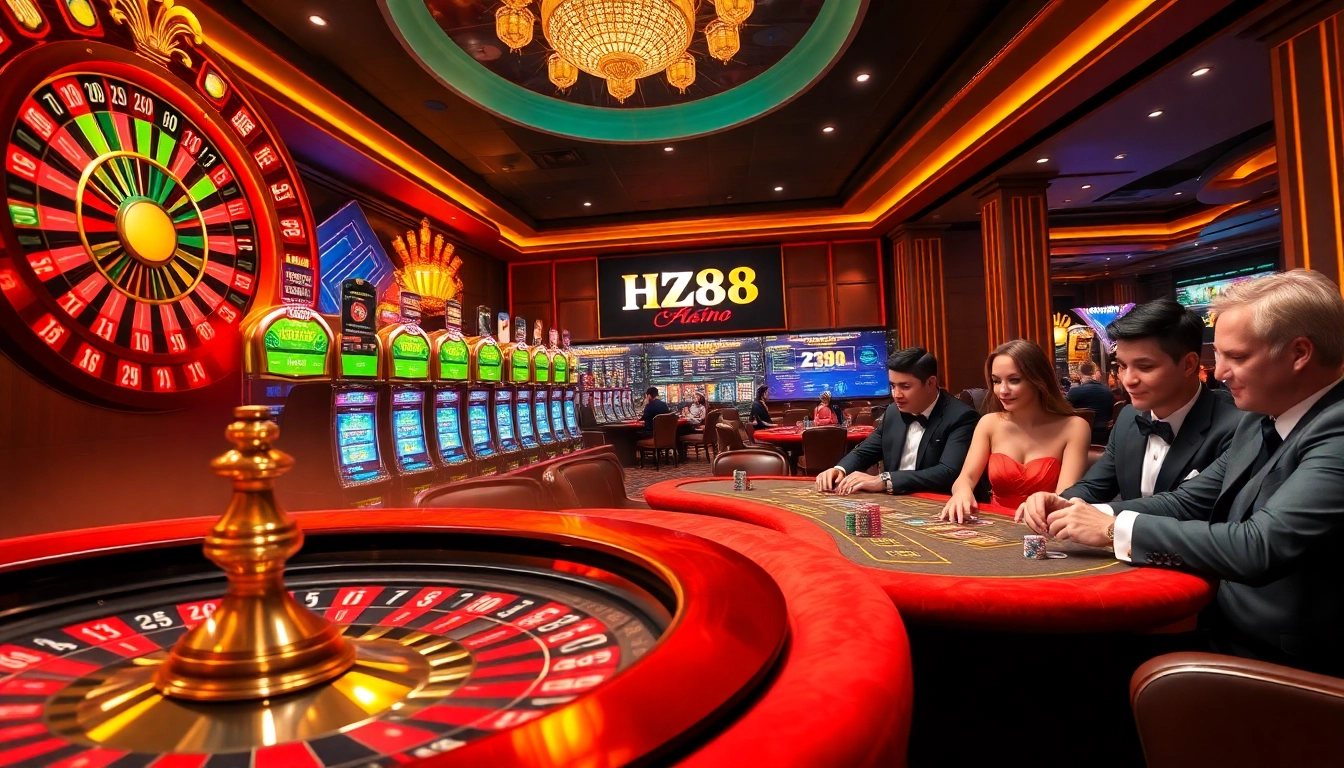 Experience high-stakes excitement at https://hz88.kim/ with vibrant casino action featuring roulette and poker tables.
