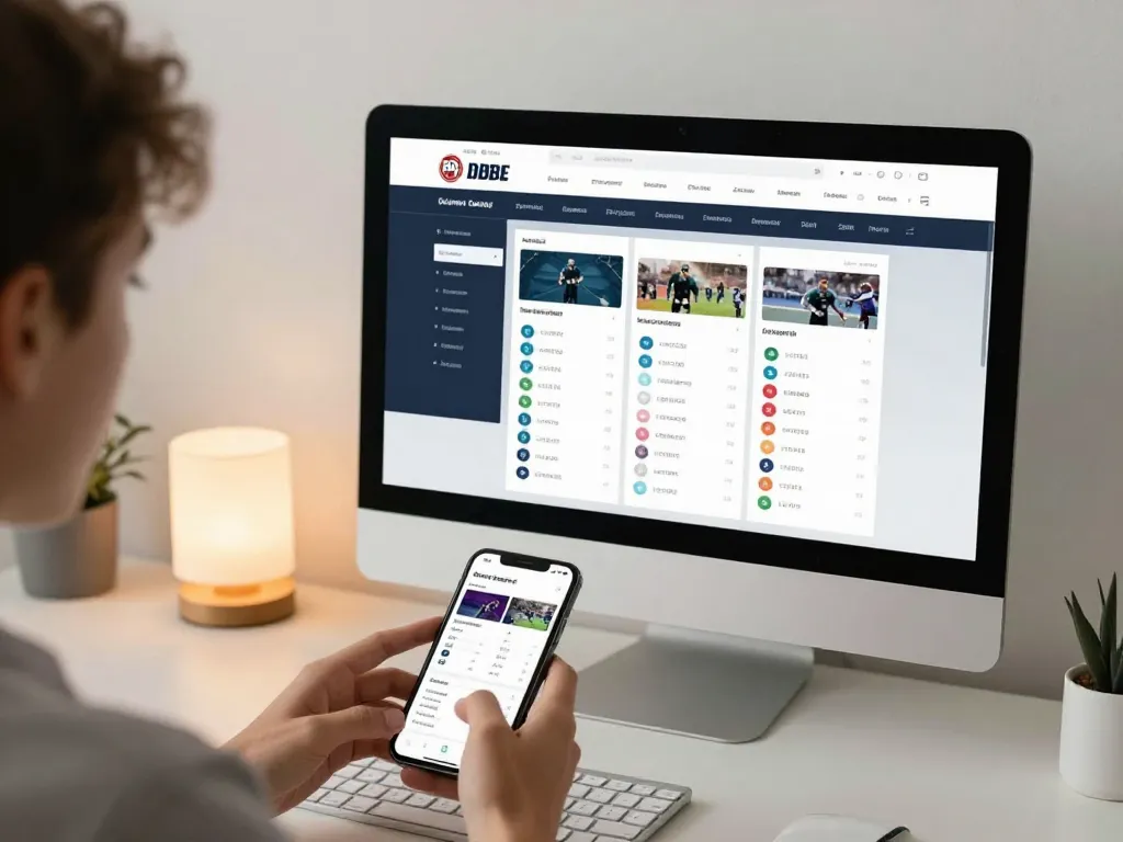 Person analyzing sports betting odds using nhandinhkeonhacai on smartphone in a cozy home setting