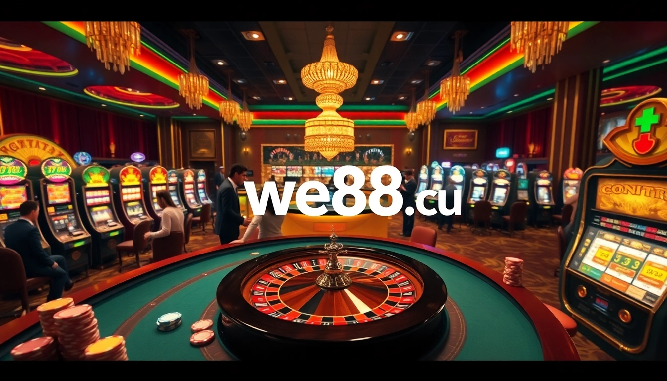 Experience the excitement of gaming at we88.ru.com with vibrant casino tables and engaging players.