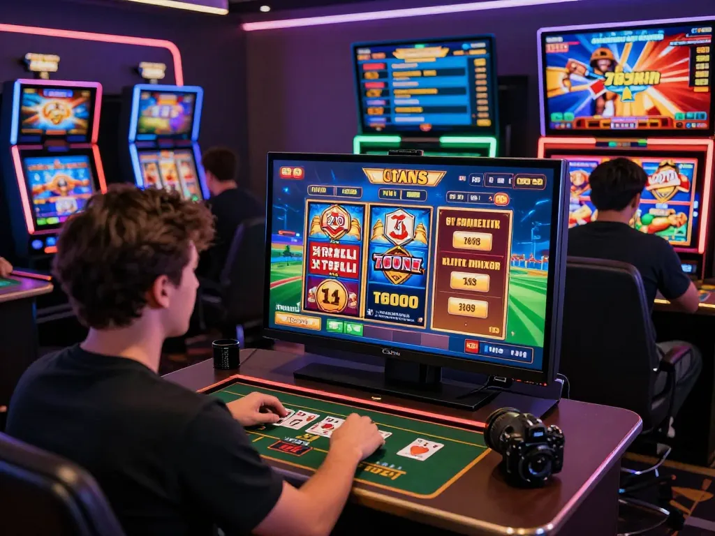 Exciting online gambling scene showing players engaging with 789Win's vibrant games and betting options.