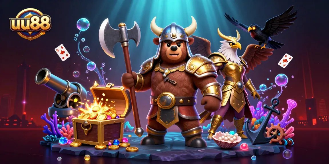 Experience thrilling gameplay at uu88 with iconic characters and casino-inspired treasure elements.