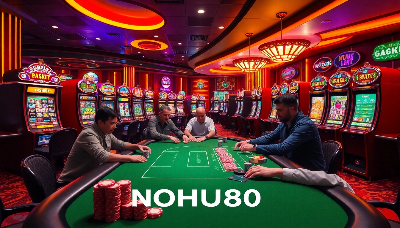 Experience high-stakes poker at NOHU90 with vibrant tables and exciting gameplay.