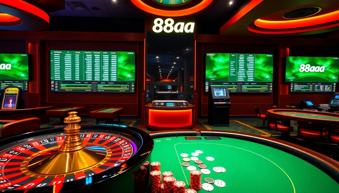 Engage with the thrilling world of 88aa at an energetic online casino.