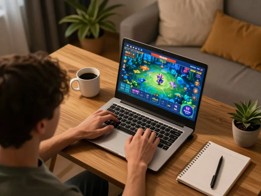 Engaging online gaming session at 789Win featuring vibrant bắn cá interface and cozy atmosphere.