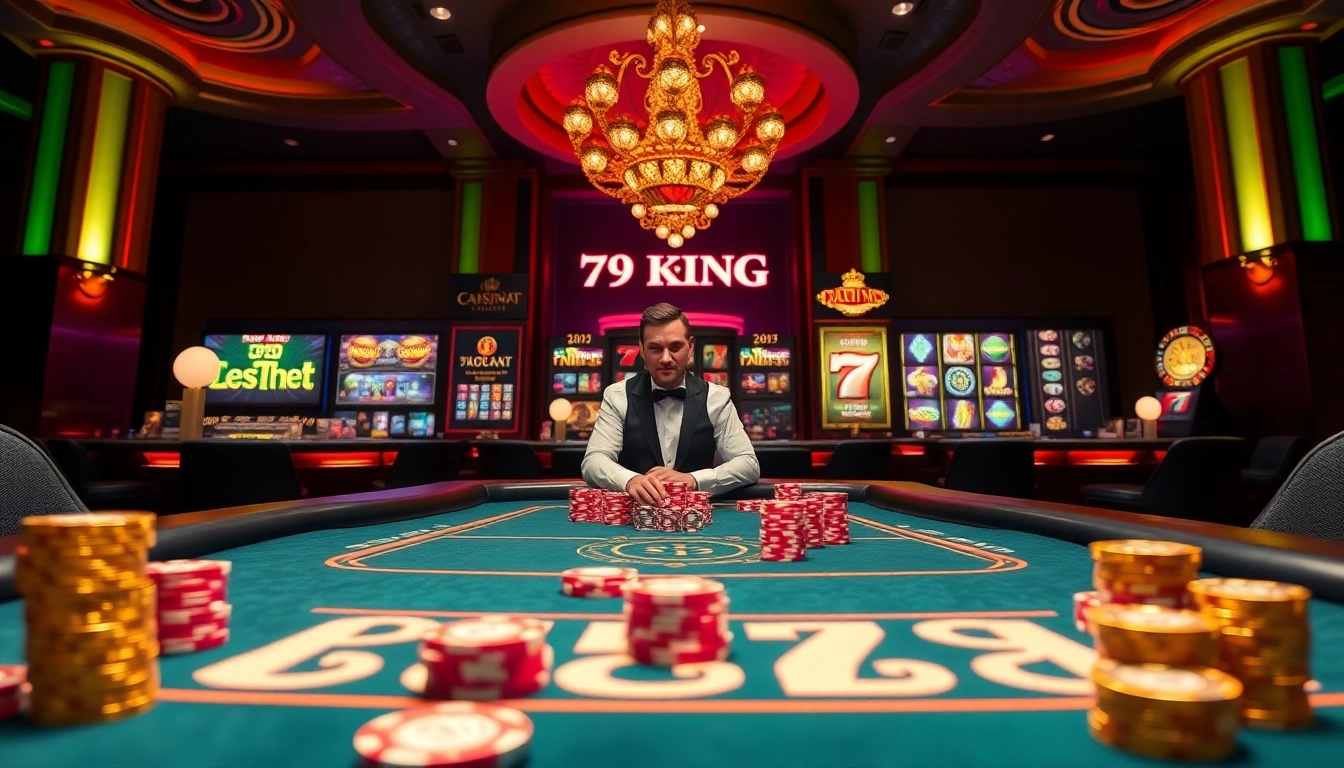 Experience the excitement of online gaming at 79KING with vibrant casino visuals and dynamic gameplay.