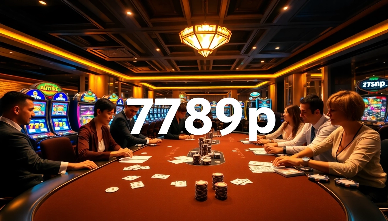 Experience thrilling gaming at 789p with vibrant casino tables and engaging players.
