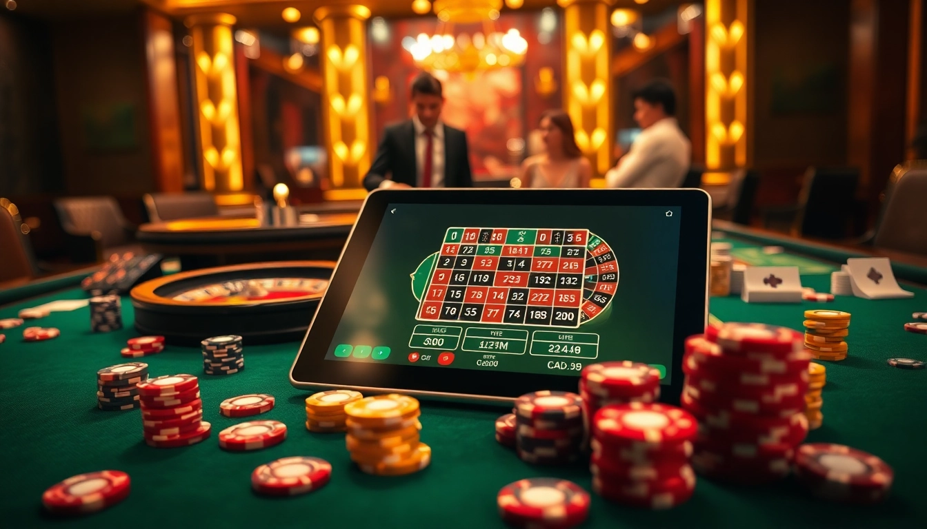 Join the excitement at https://xin88hv.site/ as players engage at a stylish casino table with vibrant chips.