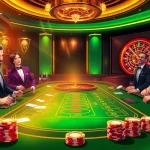 Experience the excitement of the game go8 at a vibrant casino table with players and chips.