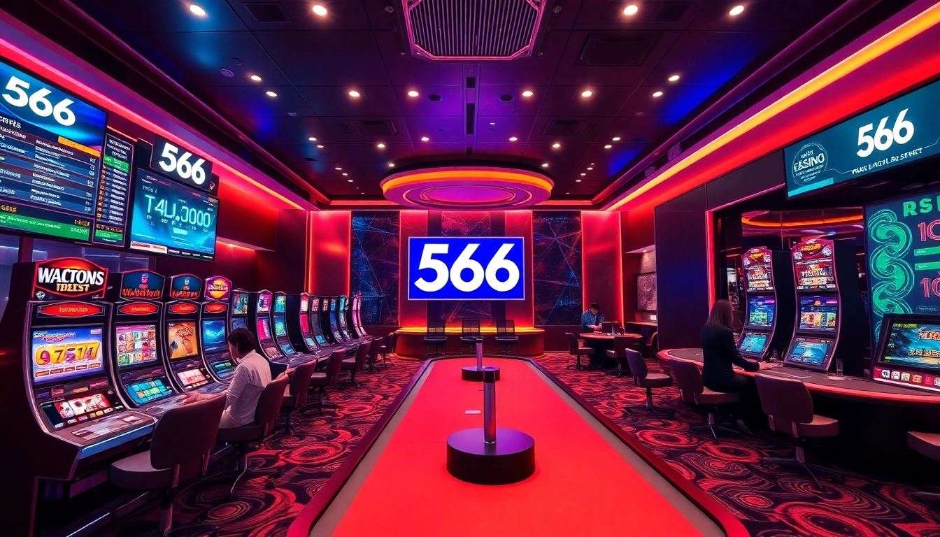 Experience the thrilling online casino environment of 566 with vibrant gaming options and professional dealers.