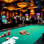 Engaging gamblers at a vibrant 789club casino table, showcasing excitement and thrill.