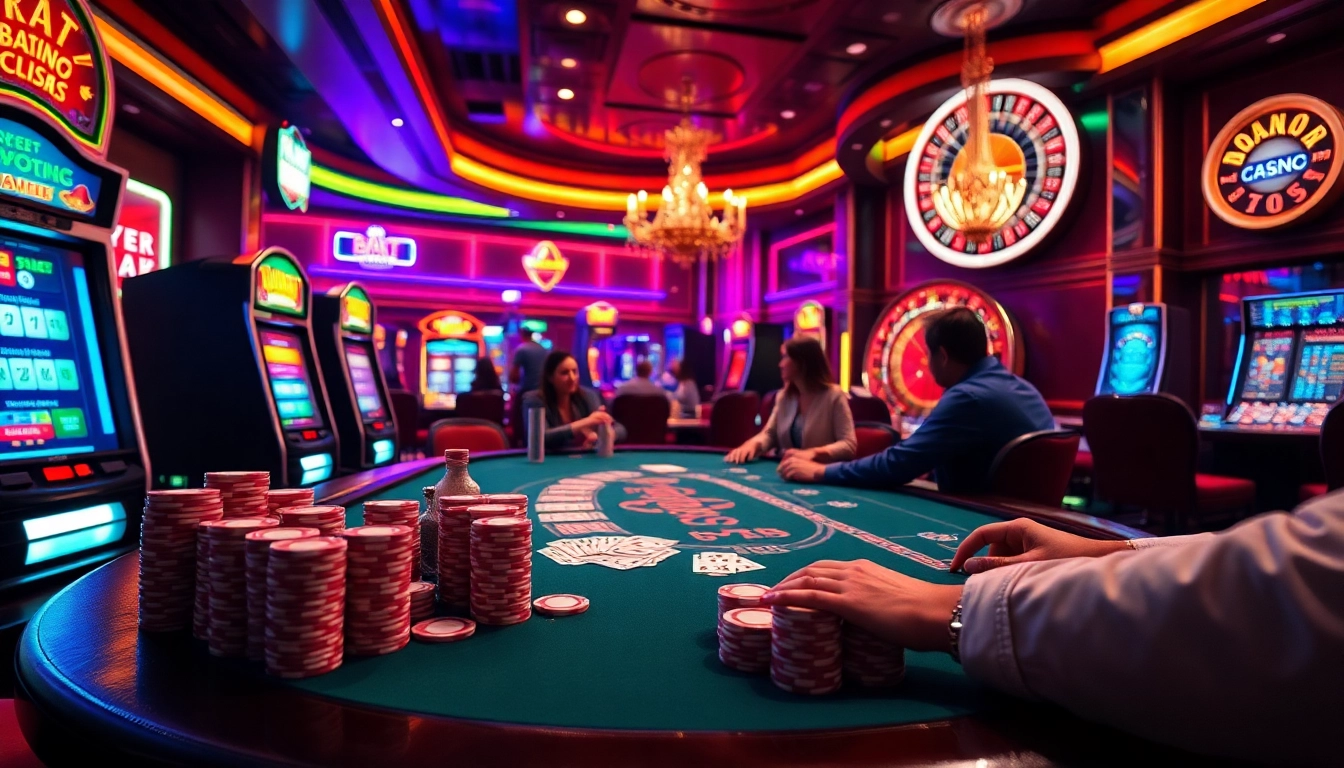 S666 casino scene featuring a high-stakes poker game with vibrant gaming elements.