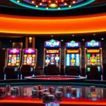 Experience nổ hũ TR88 excitement with vibrant slot machines and casino elements.