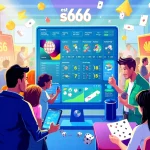 Exciting depiction of online gambling experience at s666.nyc showcasing diverse casino games and sports betting options.